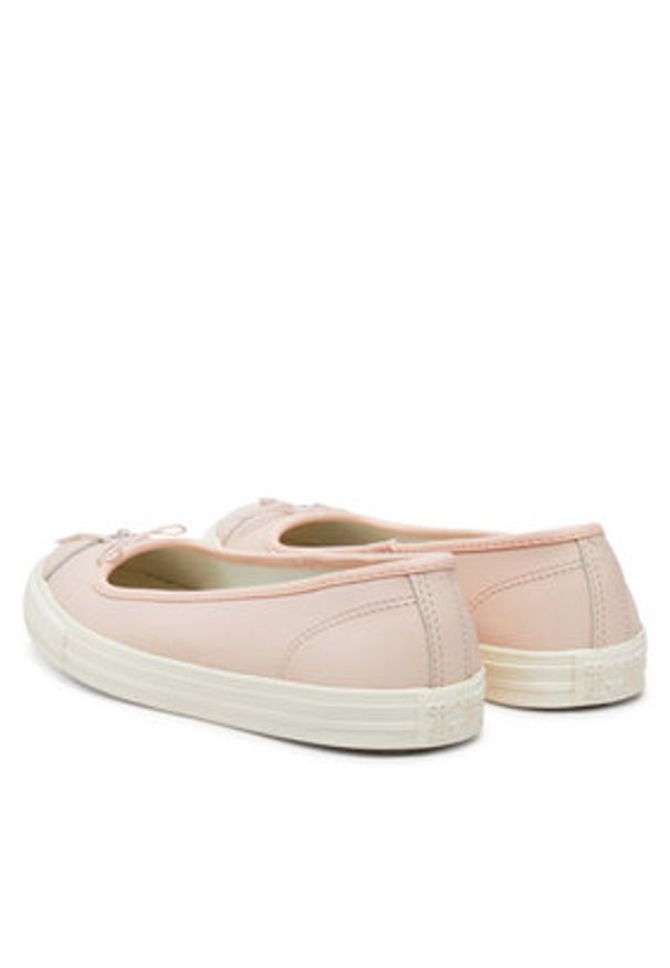 Converse Baleriny Chuck Taylor All Star Dainty A16209C Beżowy. Kolor: beżowy. Materiał: materiał