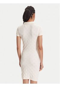 Guess Sukienka codzienna V5YK05 Z3OA0 Écru Regular Fit. Okazja: na co dzień. Materiał: syntetyk. Typ sukienki: proste. Styl: casual #3