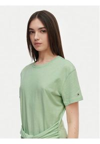 TOMMY HILFIGER - Tommy Hilfiger T-Shirt WW0WW49256 Zielony jasny Relaxed Fit. Kolor: zielony. Materiał: bawełna #4
