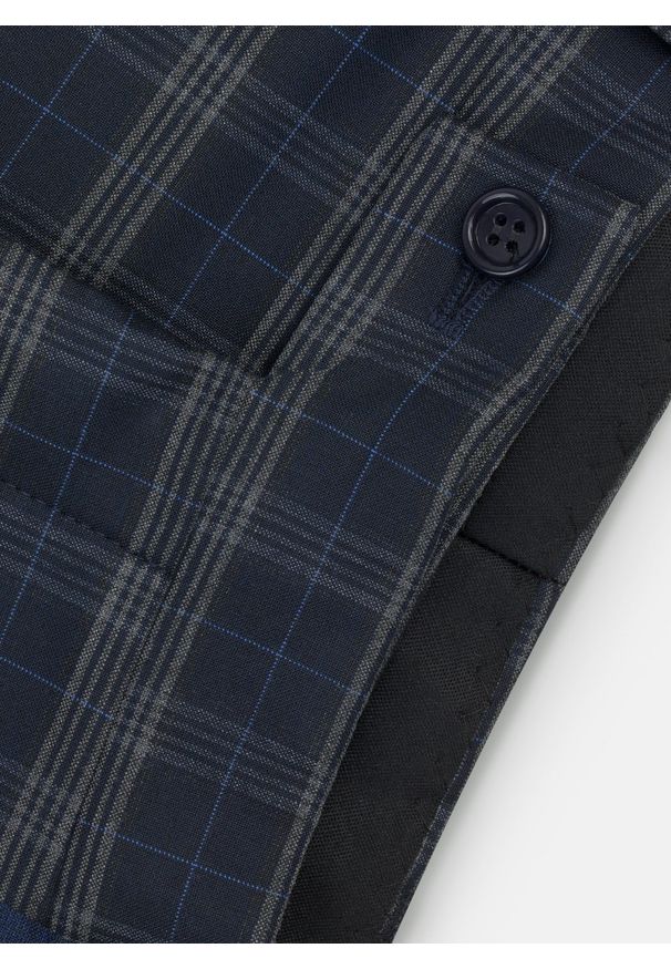 Pako Lorente - PAKO LORENTE – Spodnie męskie garniturowe PUENTE P20SF-6G-001-G. Materiał: wiskoza, elastan, tkanina, poliester. Wzór: kratka