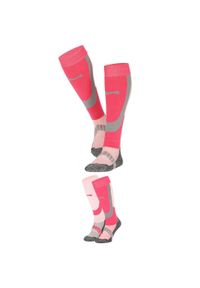 XTREME SOCKSWEAR - Skarpety narciarskie Xtreme, 2 par, Multi Różowy. Kolor: różowy. Sport: narciarstwo