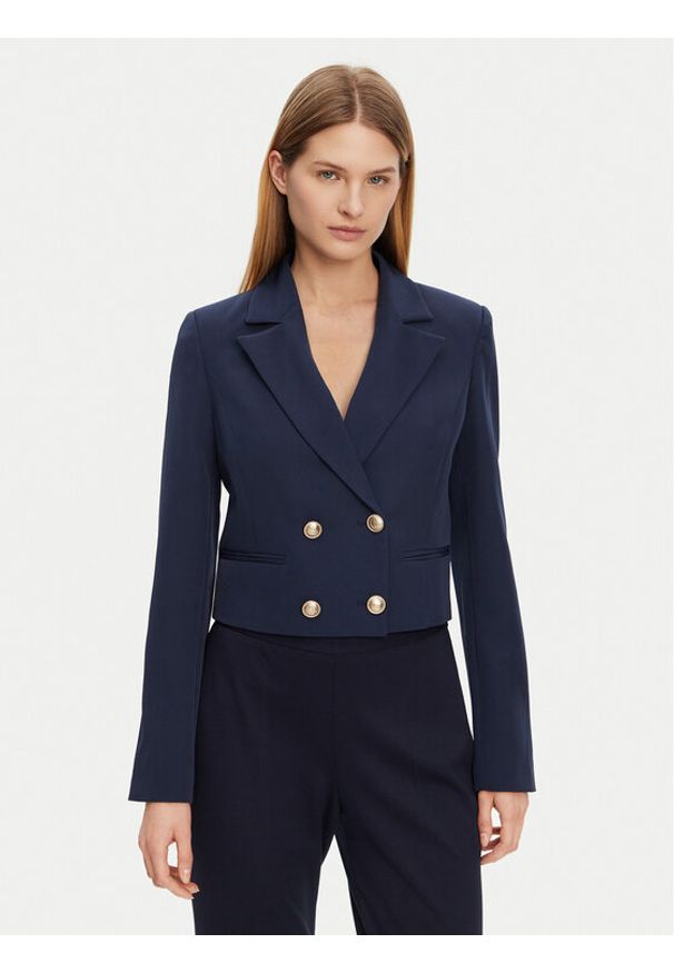 Guess Marynarka W5GN67 WH9Y2 Granatowy Regular Fit. Kolor: niebieski. Materiał: syntetyk