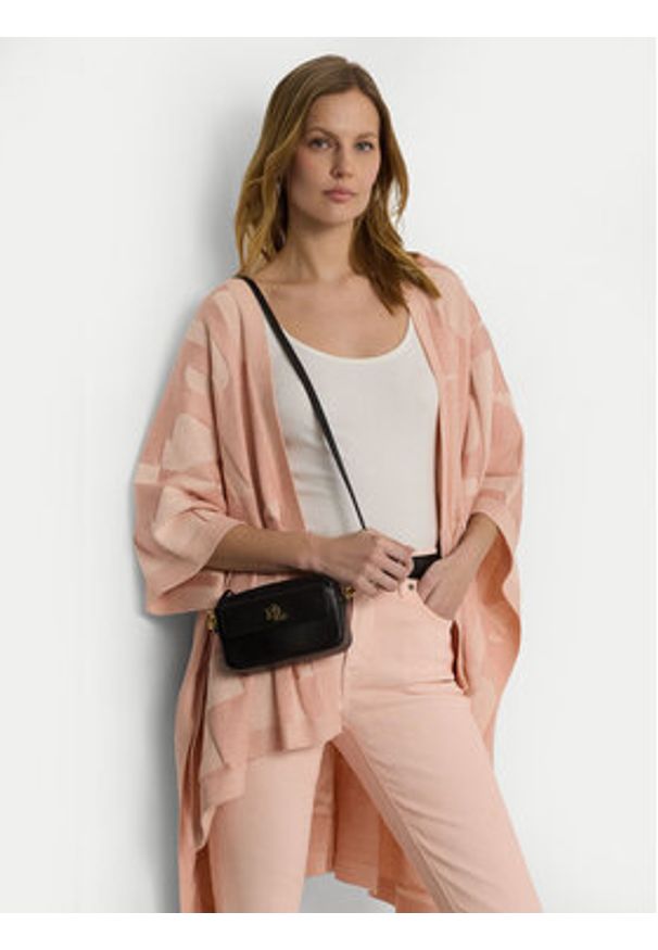 Lauren Ralph Lauren Torebka Marcy 432934353001 Czarny. Kolor: czarny. Materiał: skórzane