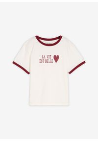 bonprix - T-shirt z czystej bawełny organicznej. Kolor: biały. Materiał: bawełna #1