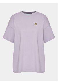 Lyle & Scott T-Shirt Oversized T-shirt TSW1605V Fioletowy Regular Fit. Kolor: fioletowy. Materiał: bawełna
