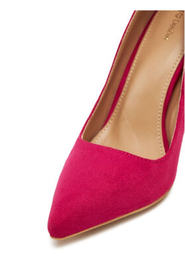 DeeZee Szpilki 92831-291B Różowy. Kolor: różowy. Materiał: materiał. Obcas: na szpilce