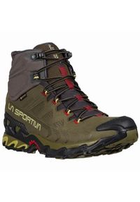 LA SPORTIVA - Buty trekkingowe męskie La Sportiva La Ultra Raptor Ii Mid Nubuckleder Gtx. Wysokość cholewki: za kostkę. Kolor: wielokolorowy. Materiał: materiał, skóra. Szerokość cholewki: normalna