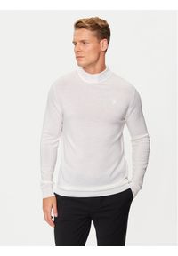 Karl Lagerfeld - KARL LAGERFELD Golf 655002 544399 Biały Regular Fit. Typ kołnierza: golf. Kolor: biały. Materiał: wełna #1
