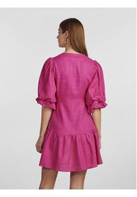 YAS Sukienka codzienna 26029985 Fioletowy Regular Fit. Okazja: na co dzień. Kolor: fioletowy. Materiał: wiskoza. Typ sukienki: proste. Styl: casual #4