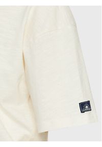 Superdry T-Shirt Vintage Cali Stripe W1010847A Écru Regular Fit. Materiał: bawełna. Styl: vintage