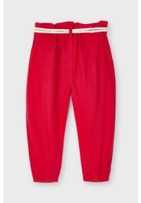 Mayoral - Jeansy dziecięce. Stan: podwyższony. Kolor: czerwony. Materiał: jeans. Wzór: gładki #3