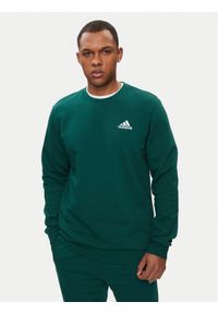 Adidas - adidas Bluza Essentials IJ8893 Zielony Regular Fit. Kolor: zielony. Materiał: bawełna #1