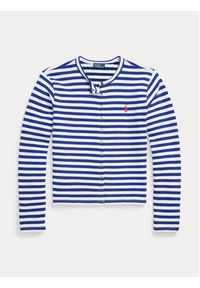 Polo Ralph Lauren Kardigan 211942806001 Niebieski Slim Fit. Typ kołnierza: polo. Kolor: niebieski. Materiał: bawełna #3