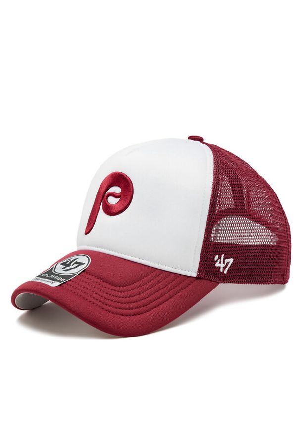 47 Brand Czapka z daszkiem Mlb Philadelphia Phillies Tri Tone Foam 47 Offside Dt B-TRTFM19KPP-CA Bordowy. Kolor: czerwony. Materiał: materiał