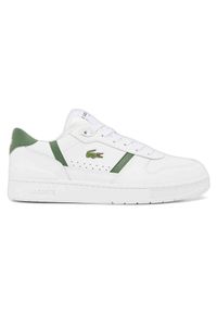 Buty Lacoste T-Clip Set białe i zielone. Kolor: wielokolorowy, biały, zielony. Materiał: skóra. Sport: fitness #1