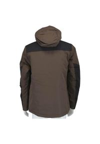 Kurtka w góry męska Jack Wolfskin A618725719. Typ kołnierza: kaptur, golf. Kolor: brązowy. Materiał: syntetyk. Sport: wspinaczka