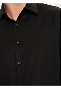 Calvin Klein Koszula Poplin Stretch Regular Shirt K10K109509 Czarny Slim Fit. Kolor: czarny. Materiał: bawełna #3