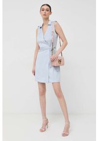 Pinko torebka skórzana kolor różowy. Kolor: różowy. Materiał: skórzane. Rodzaj torebki: na ramię #2