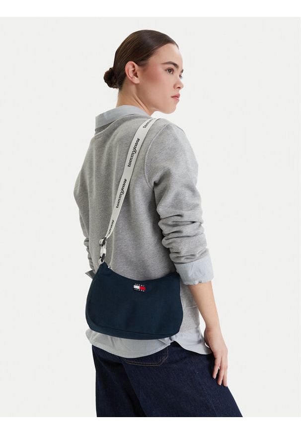 Tommy Jeans Torebka Tjw Ess Daily Shoulder Bag AW0AW18463 Granatowy. Kolor: niebieski