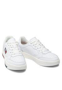 Tommy Jeans Sneakersy Basket EM0EM00899 Biały. Kolor: biały. Materiał: skóra