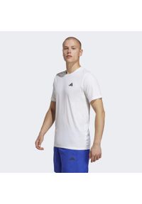 Adidas - Train Essentials Feelready Training Tee. Kolor: biały, wielokolorowy, czarny. Materiał: materiał