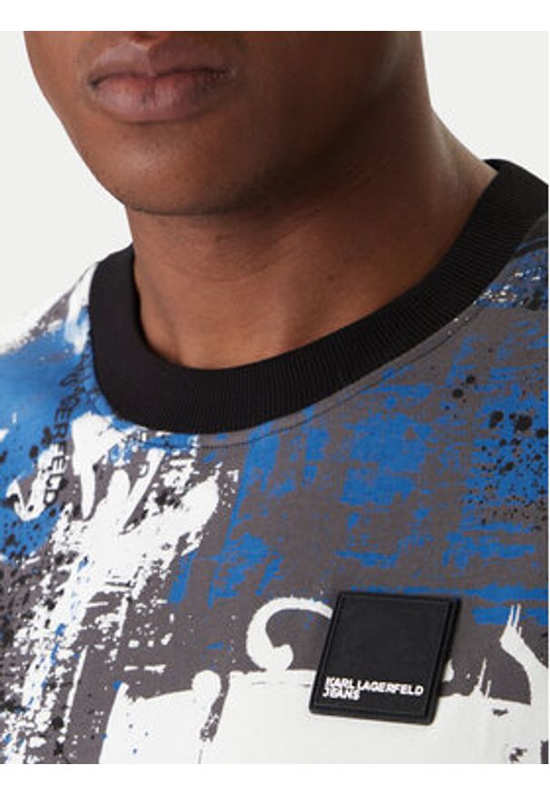 Karl Lagerfeld Jeans T-Shirt B1M17076 Kolorowy Regular Fit. Materiał: bawełna. Wzór: kolorowy