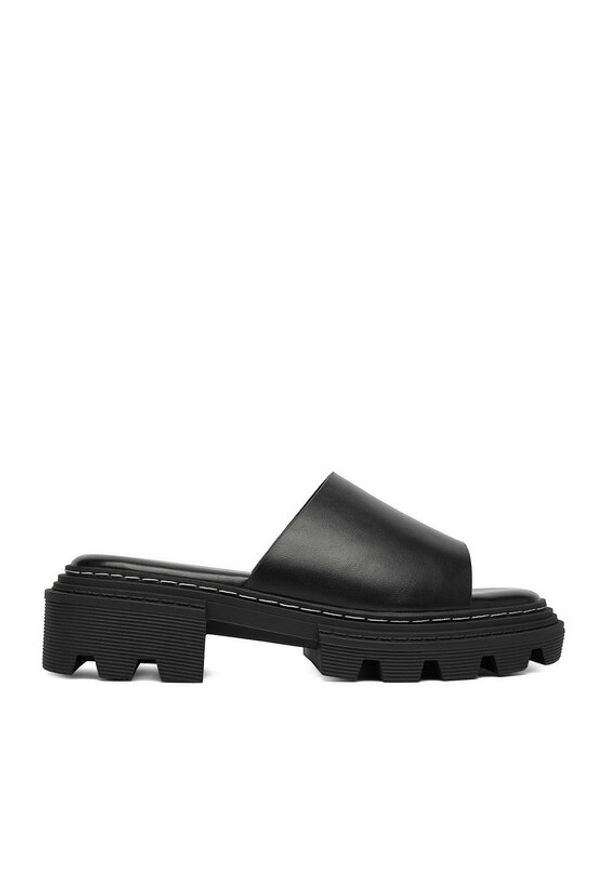 DeeZee Klapki CEO-H3T9820-5 Czarny. Kolor: czarny. Materiał: skóra