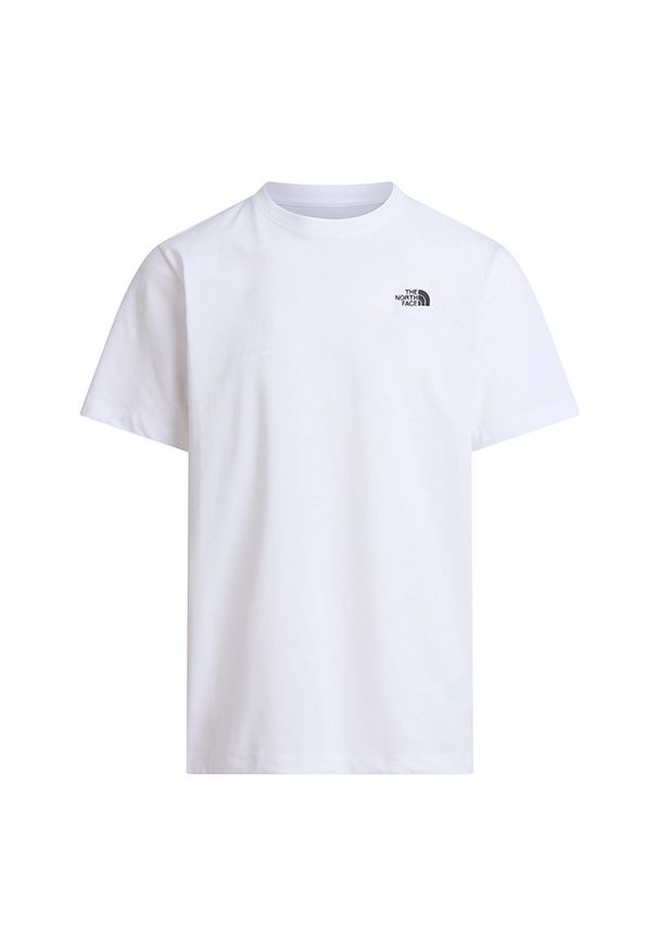 Koszulka męska The North Face Evolution Simple Dome 0A8CZ2FN41 - biała. Kolor: biały. Materiał: tkanina, poliester, bawełna. Długość rękawa: krótki rękaw. Długość: krótkie