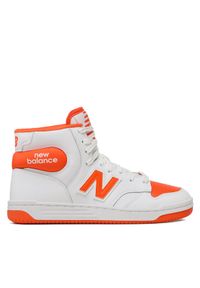 New Balance Sneakersy BB480SCA Biały. Kolor: biały. Materiał: skóra