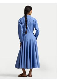 Polo Ralph Lauren Sukienka koszulowa 211A96356001 Błękitny Regular Fit. Typ kołnierza: polo. Kolor: niebieski. Materiał: bawełna. Typ sukienki: koszulowe #4