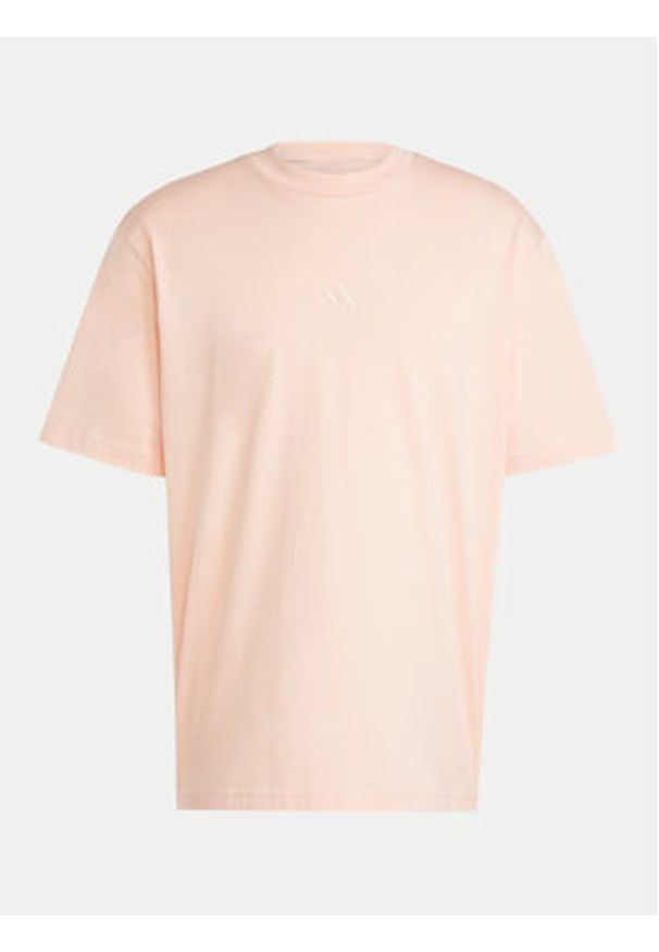 Adidas - adidas T-Shirt Zwide Graphic JD5828 Koralowy Loose Fit. Kolor: pomarańczowy. Materiał: bawełna