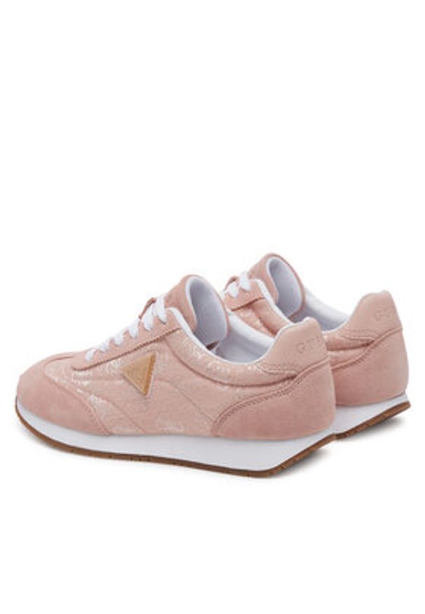 Guess Sneakersy FLJJOG FAL12 Różowy. Kolor: różowy. Materiał: skóra