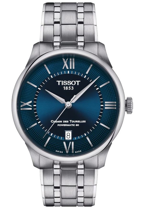 Zegarek Męski TISSOT Powermatic 80 Chemin Des Tourelles T139.807.11.048.00. Styl: street, elegancki