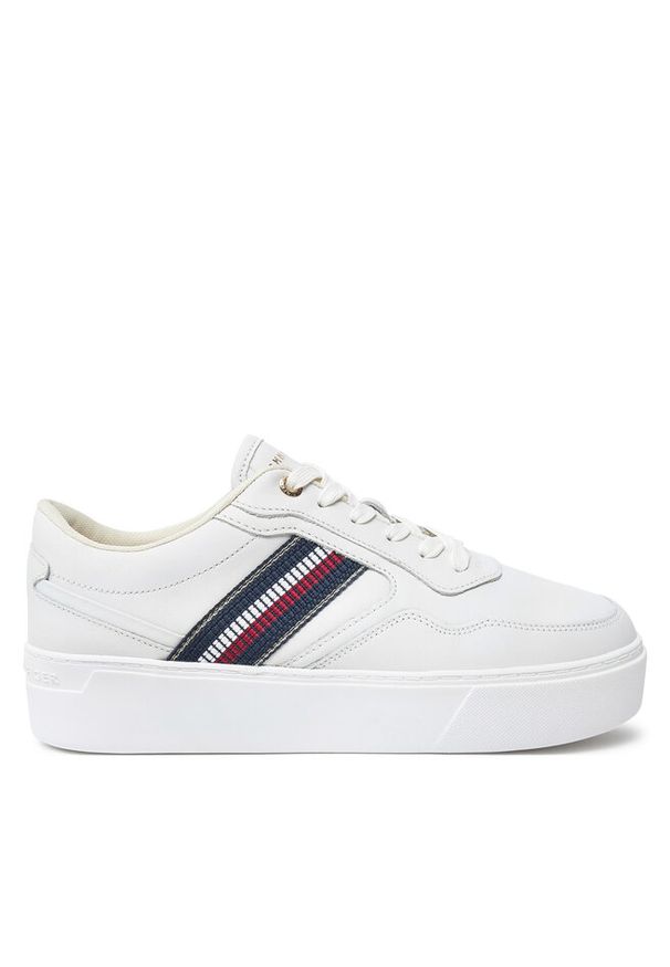 TOMMY HILFIGER - Sneakersy Tommy Hilfiger. Kolor: biały