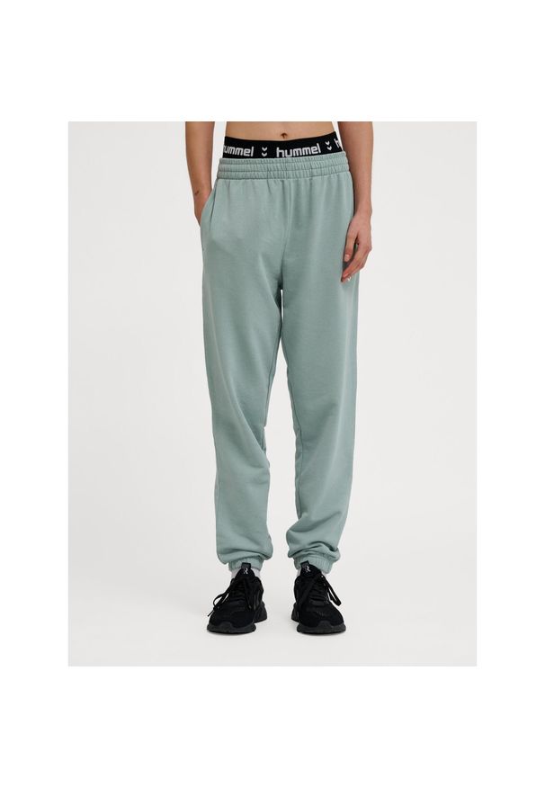 Damskie spodnie dresowe Hummel Pulse. Kolor: zielony. Materiał: dresówka. Sport: fitness