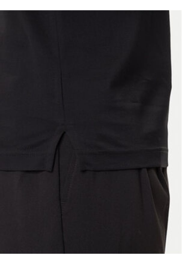 Karl Lagerfeld - KARL LAGERFELD Polo 745000 554200 Czarny Regular Fit. Typ kołnierza: polo. Kolor: czarny. Materiał: bawełna