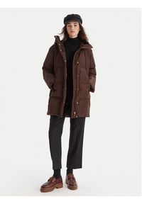 Weekend Max Mara Płaszcz zimowy Newbembo 2525496072 Bordowy Relaxed Fit. Kolor: czerwony. Materiał: syntetyk. Sezon: zima
