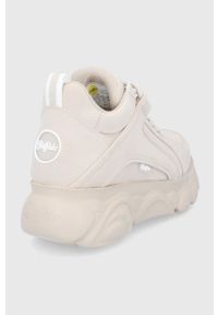 Buffalo sneakersy CLD Corin kolor beżowy na platformie 1630396. Nosek buta: okrągły. Zapięcie: sznurówki. Kolor: beżowy. Materiał: guma. Obcas: na platformie #4
