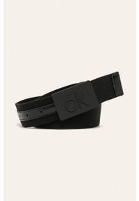 Calvin Klein - Pasek. Kolor: czarny. Materiał: poliester, materiał #1