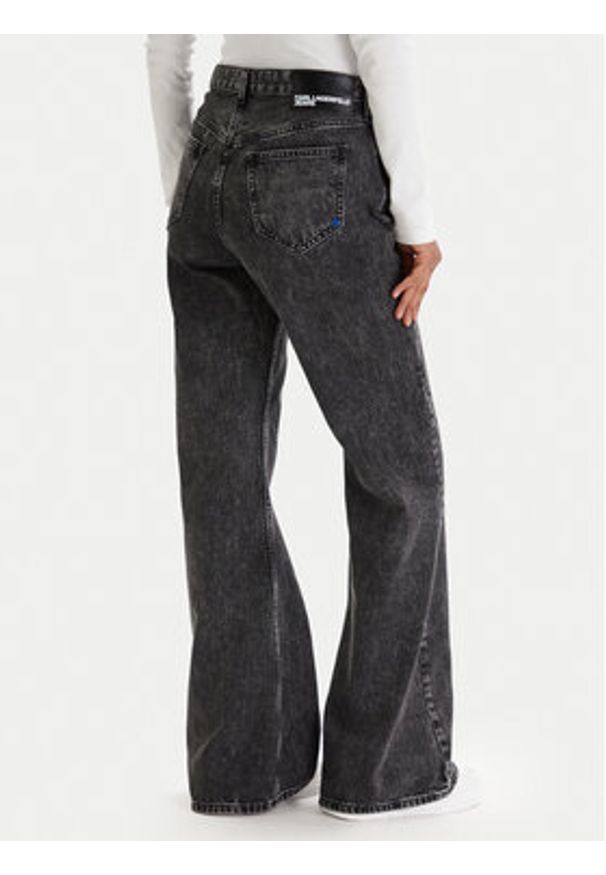 Karl Lagerfeld Jeans Jeansy B1W10083 Czarny Flare Fit. Kolor: czarny
