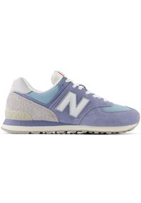 Buty unisex New Balance U574BLG – fioletowe. Kolor: fioletowy. Materiał: guma, skóra, syntetyk, materiał. Szerokość cholewki: normalna. Model: New Balance 574