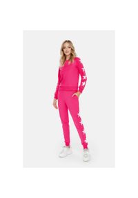 Spodnie fitness damskie Cardio Bunny Jenny. Kolor: różowy. Materiał: bawełna, elastan. Sport: fitness #1
