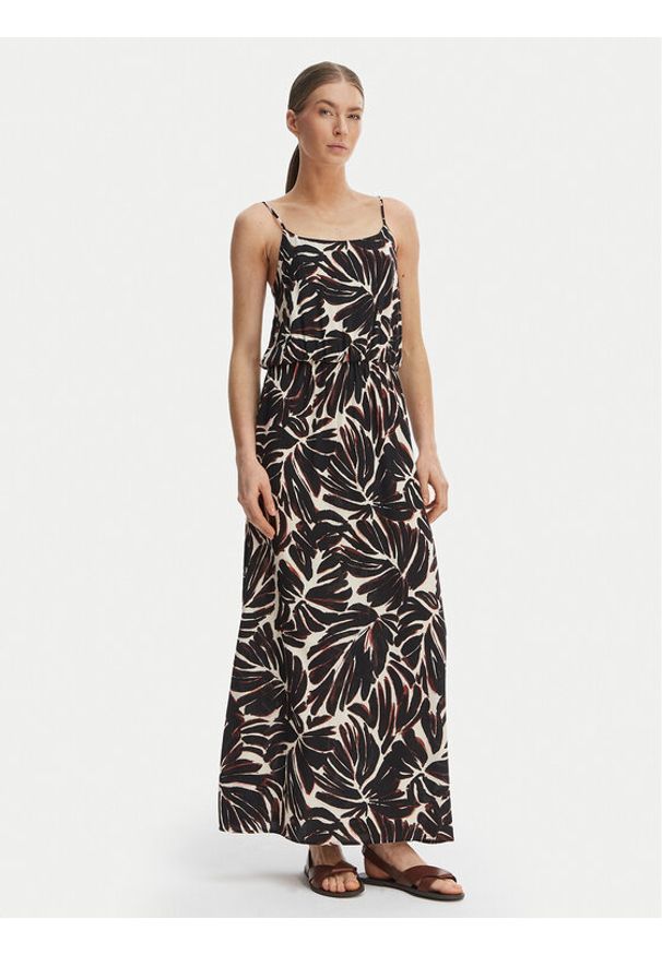 only - ONLY Sukienka letnia Nova 15222217 Czarny Regular Fit. Kolor: czarny. Materiał: wiskoza. Sezon: lato