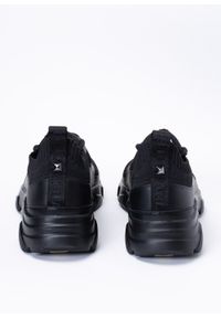 Sneakers'y męskie Karl Lagerfeld Verge Runner (KL51631-K0X). Okazja: na co dzień. Nosek buta: okrągły. Kolor: czarny. Materiał: materiał, skóra, guma. Szerokość cholewki: normalna. Wzór: aplikacja