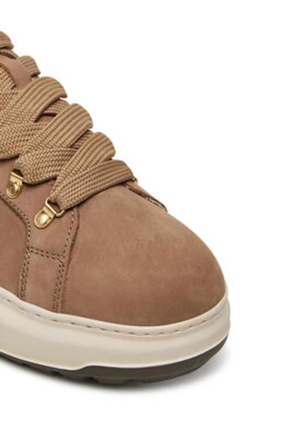 Karl Lagerfeld - KARL LAGERFELD Sneakersy KL57545 Beżowy. Kolor: beżowy. Materiał: skóra