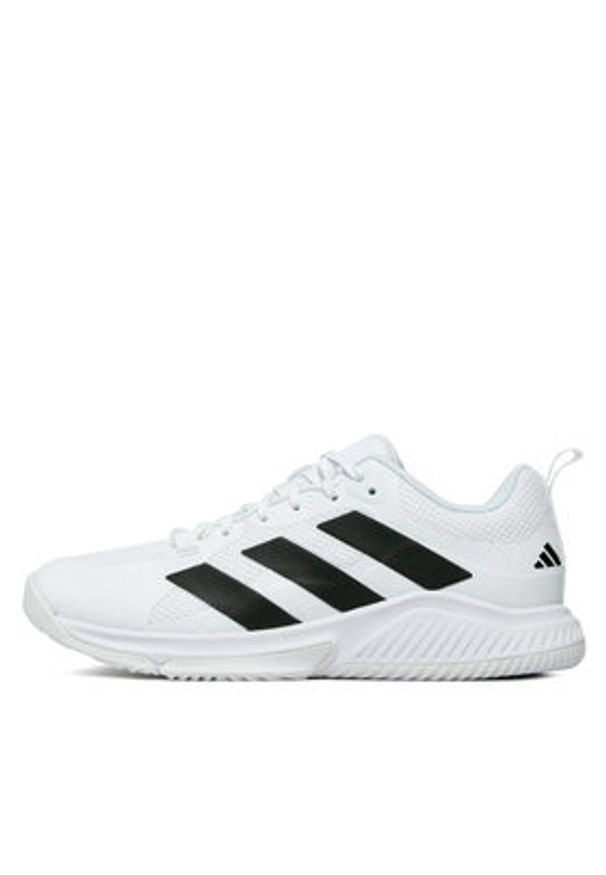 Adidas - adidas Buty halowe Court Team Bounce 2.0 Shoes HR1239 Biały. Kolor: biały. Materiał: materiał