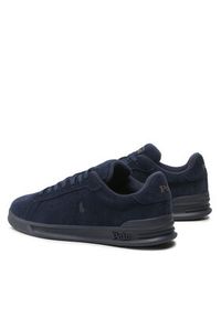 Polo Ralph Lauren Sneakersy Hrt Ct II 809877601002 Granatowy. Kolor: niebieski. Materiał: skóra, zamsz