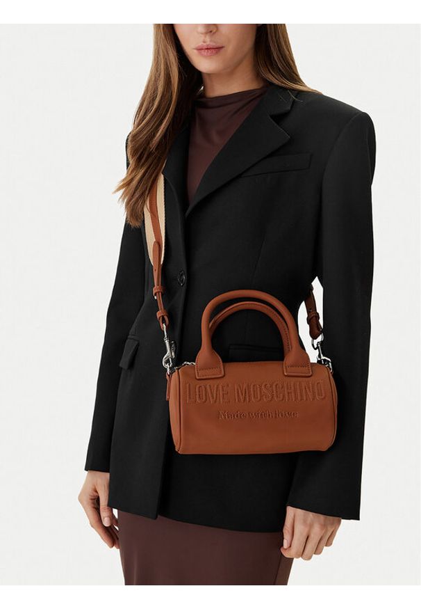 Love Moschino - LOVE MOSCHINO Torebka JC4054PP1OLE0200 Brązowy. Kolor: brązowy. Materiał: skórzane