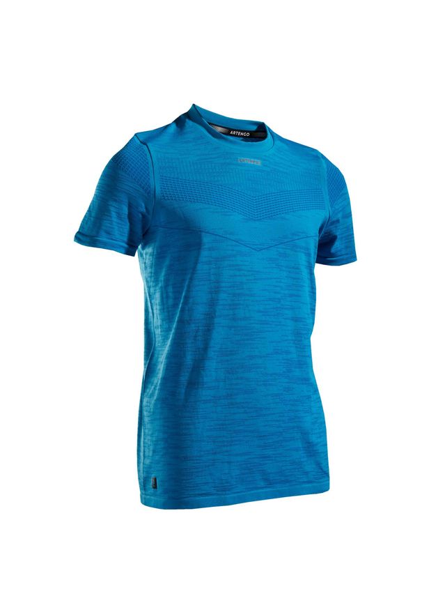 ARTENGO - T-Shirt 900 Jr nieb.. Kolor: niebieski, wielokolorowy, turkusowy. Materiał: materiał, poliester, poliamid. Sezon: lato. Sport: tenis