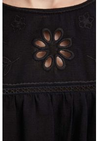Answear Lab bluzka bawełniana damska kolor czarny gładka. Kolor: czarny. Materiał: bawełna. Wzór: gładki. Styl: wakacyjny #4